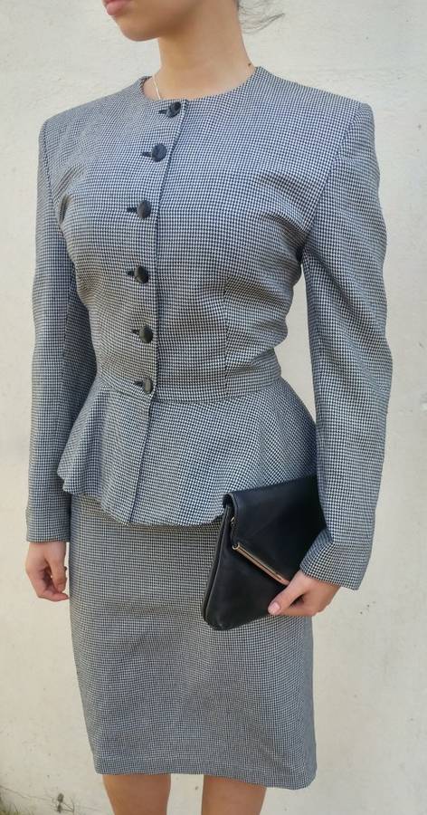 80s 2 piece Jacket and Skirt - Size 34