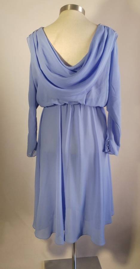 Ursula of Switzerland Lilac Draped back dress - Size 10/11