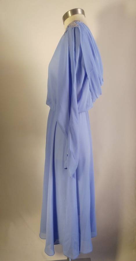 Ursula of Switzerland Lilac Draped back dress - Size 10/11