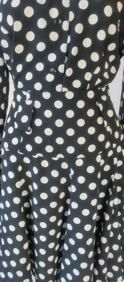 Vintage polka dot skirt set by Carella - Size 12
