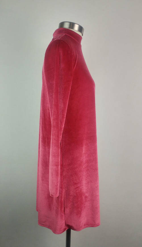 Pink Velvet Mini Dress by Forever 21 - Size M