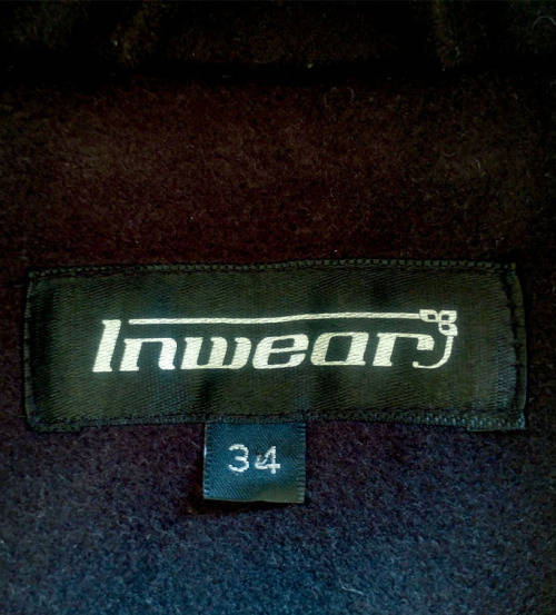 Black Melton D/B style jacket by Inwear - Size 34