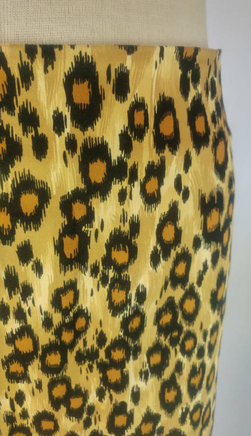 MOSCHINO JEANS Leopard Print Cotton Skirt - Size 12