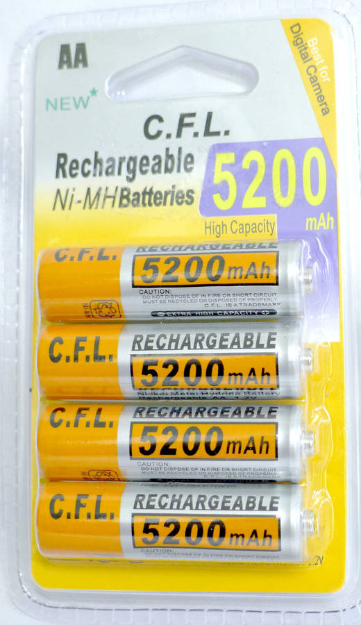 Value Bundle 8 x AA 5200mah NIMH Batteries