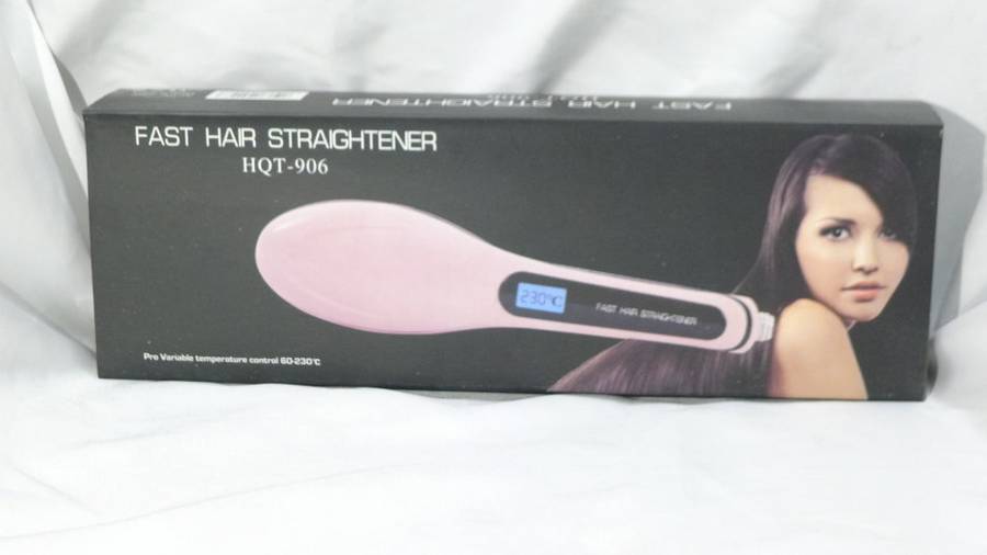 Hair straightener: brush style