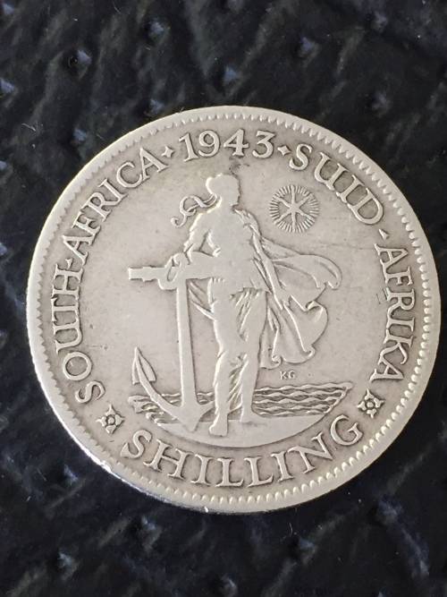 UNION OF SOUTH AFRICA 1943 ONE SHILLING