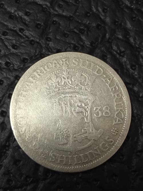 UNION OF SOUTH AFRICA - 1938 HALF CROWN