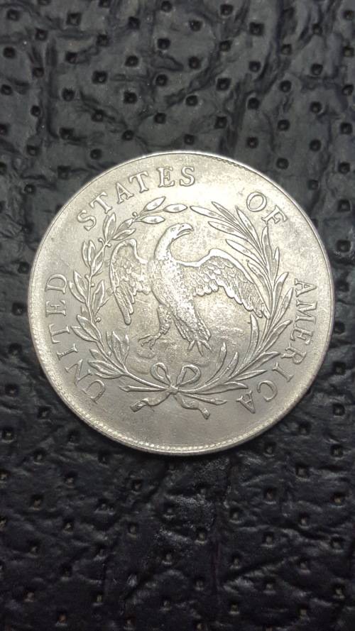 IRON NICKEL TOKEN OF A 1795 UNITED STATES OF AMERICA 1 DOLLAR