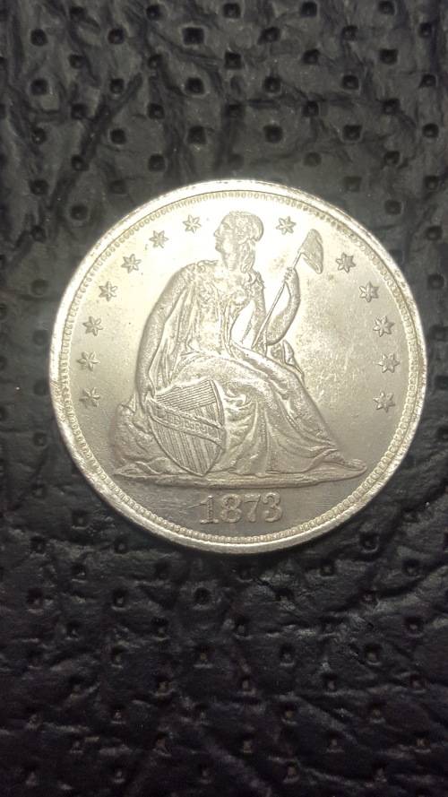 IRON NICKEL TOKEN OF A 1873 UNITED STATES OF AMERICA - ONE DOLLAR