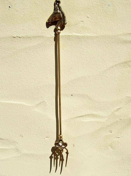 Brass Horse Head Toasting Fork