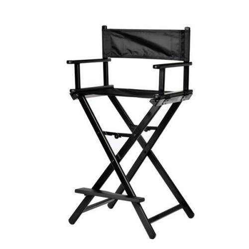 Professional All Aluminum Makeup Chair Folding Cosmetic Chair Tall Director Seat