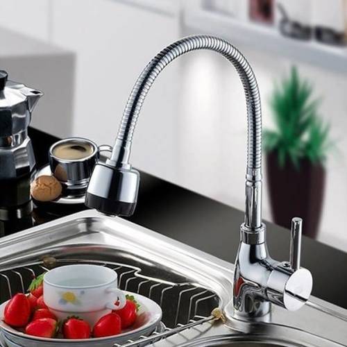 New Chrome Plated Water Tap Basin Kitchen Bathroom Wash Basin Faucet