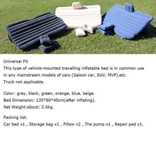 Multifunctional Inflatable Bed Car Back Seat Cover Car Air Mattress Travel Bed Inflatable