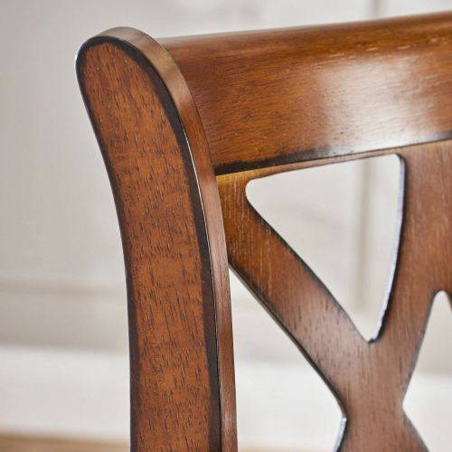 Brown Traditional Leather 30.5 Inch Swivel Barstool with Arms, Chocolate Brown