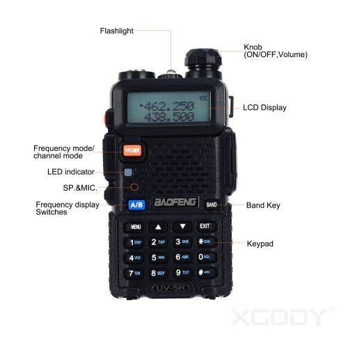 Baofeng UV-5R VHF/UHF Dual Band Two Way Ham Radio Transceiver Walkie Talkie New