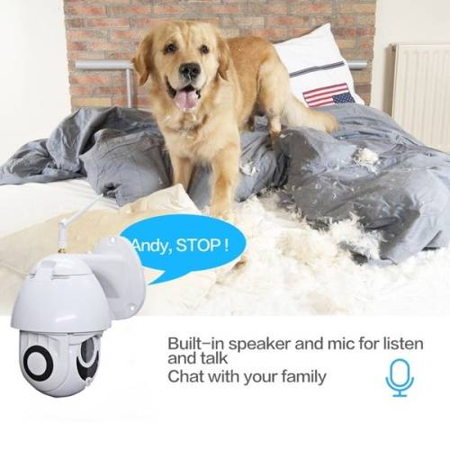 Wireless 5X Zoom HD 1080P Outdoor IP Camera Security Wifi Waterproof