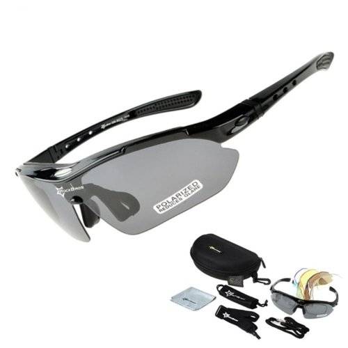 Polarized Cycling Sunglasses Goggles Eyewear Sport Glasses 5 Lenses