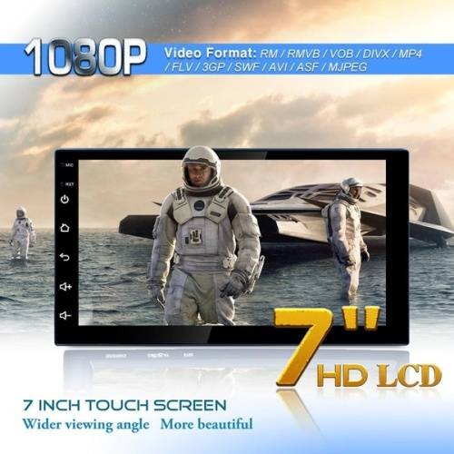 7" Double 2Din Touch Android 8.1 Quad-Core Car Radio  + Camera