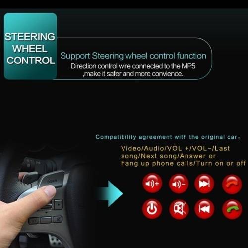 1 Din  7" HD Flip Out Touch Screen Car Bluetooth Radio