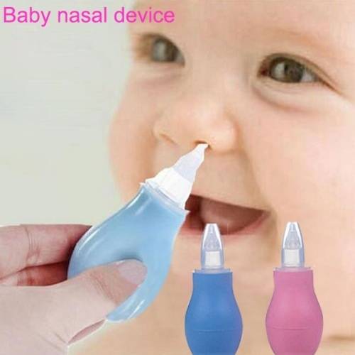 Nasal Aspirator Vacuum Sucker Silicone Baby Nose Mucus Snot Cleaner Pump