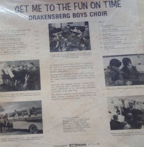 DRAKENSBERG BOYS CHOIR - Get me to the fun on time Vinyl LP