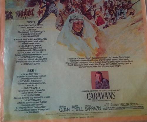 CARAVANS - Original Motion Picture Score Vinyl LP