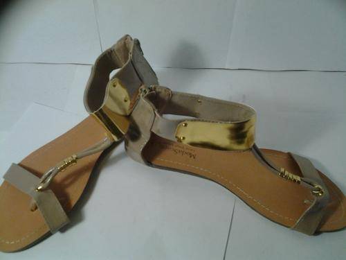 Nude Gold Gladiator sandals size 8