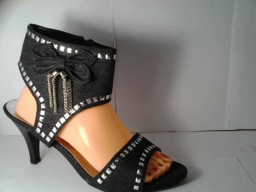 Black Denim heel Size 5