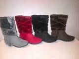 Fur Suede Boots assorted colours