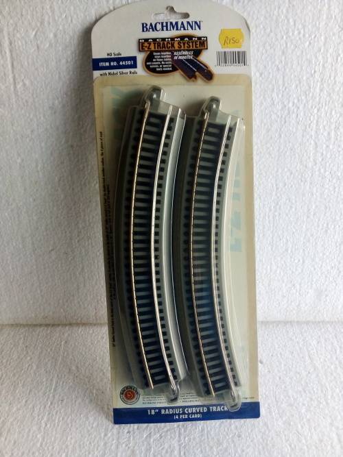 HO BACHMANN EZ NICKEL SILVER 18'' CURVE TRACKS