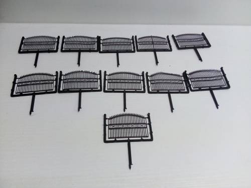 HO/OO BLACK FENCING