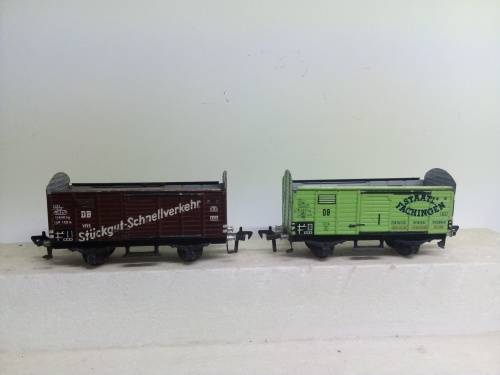 HO/OO SCALE FLEISCHMANN WAGONS X 2