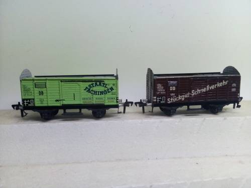 HO/OO SCALE FLEISCHMANN WAGONS X 2