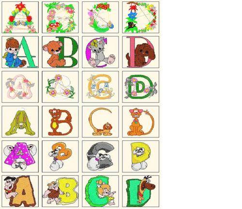 NEW!!!   @ 190+ ALPHABET EMBROIDERY DESIGN SETS  (MACHINE EMBROIDERY)@