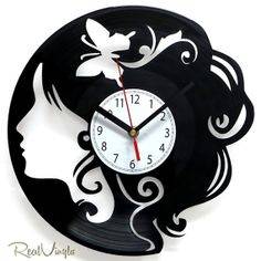 UNIQUE LASERCUT VINYL LP WALL CLOCK - MANY DESIGNS TO CHOOSE