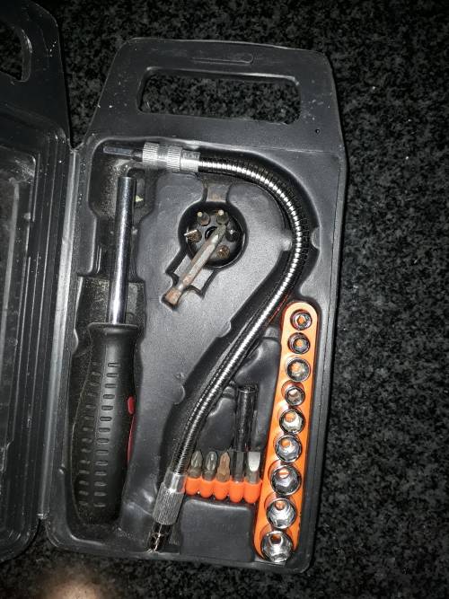 Driver set in carry case