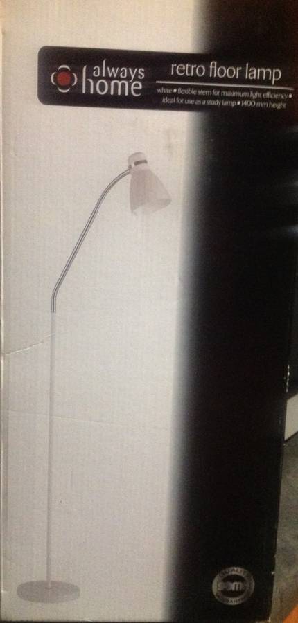 Brand new in the box always home retro floor lamp