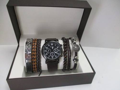 Mens watch set (brown)