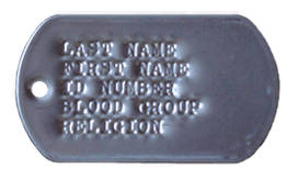 Debossed Dog Tag