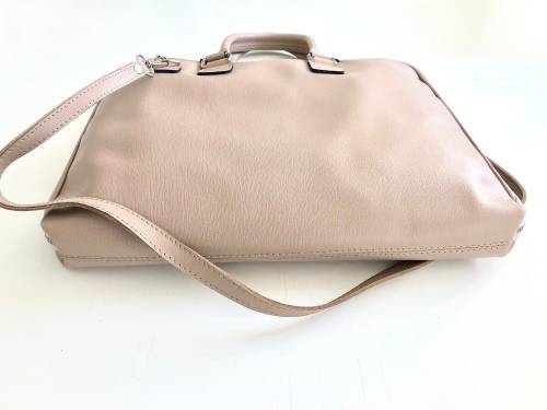 Genuine Italian Leather Laptop Bag Shoulder bag -MADE IN ITALY