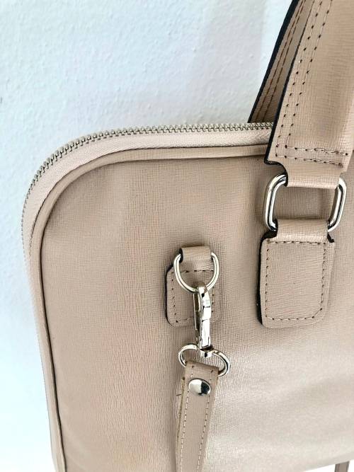 Genuine Italian Leather Laptop Bag Shoulder bag -MADE IN ITALY