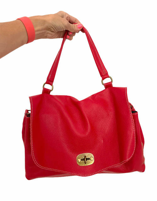 Genuine Leather Satchel Shoulder Handbags,