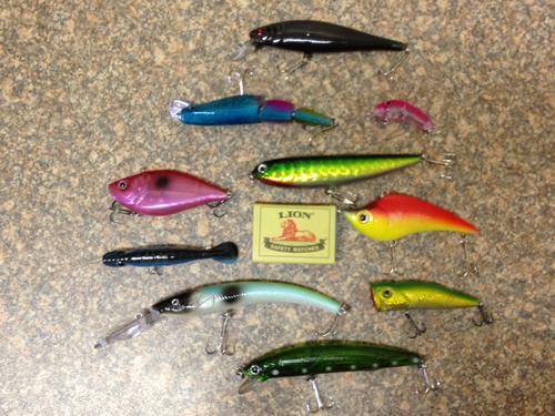 Set of 10 New Fishing Lures Incl. Some LARGE Lures - Fresh and Salt Water