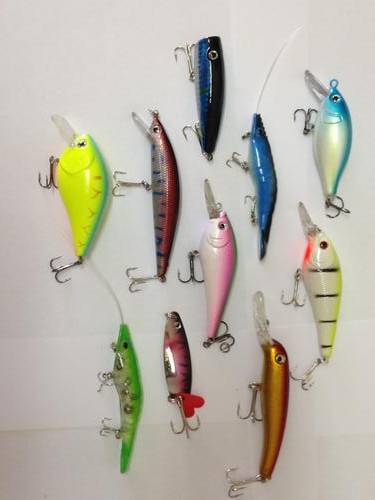 Set of 10 Brand New Fishing Lures - Fresh or Salt Water