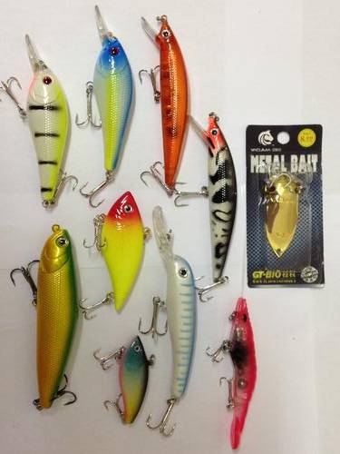 Set of 10 Brand New Fishing Lures - Fresh or Salt Water