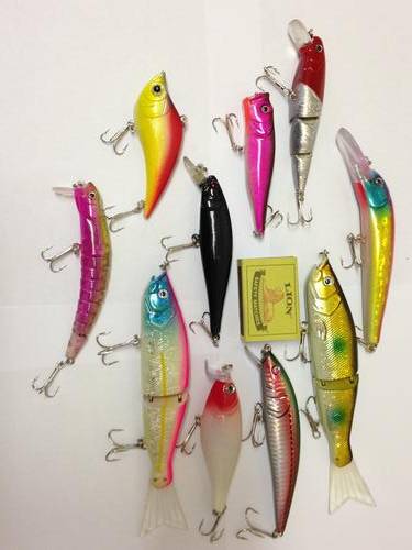 Set of 10 New Fishing Lures incl. Some LARGE Lures - LAST SET - Fresh or Salt Water