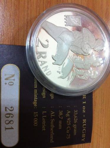 1995 R2 Silver Proof â Rugby