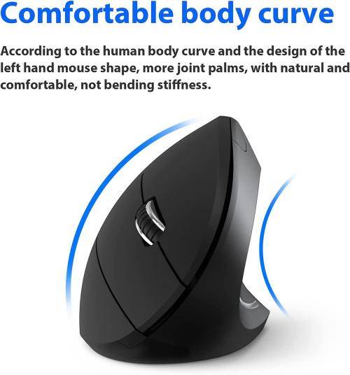 Rechargeable Ergonomic Wireless 2.4GHz Optical Mouse