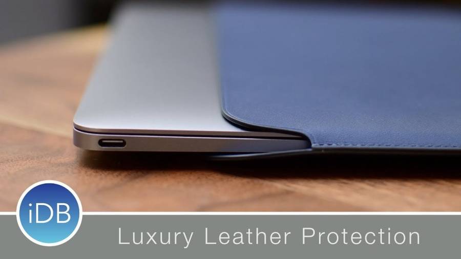 WIWU Skin Pro 12-Inch PU Leather Protection Sleeve for MacBook