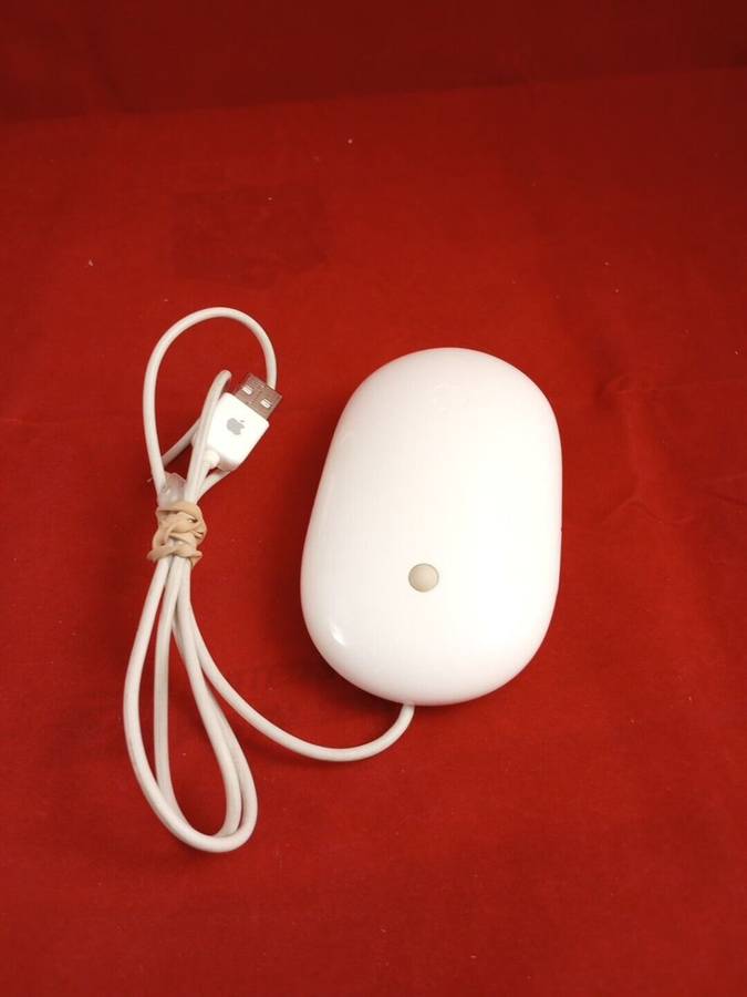 Genuine OEM Apple A1152 USB Wired Mighty Mouse Optical WORKING